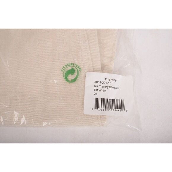 Triarchy Womens Ms. Triarchy Short Denim Jean Skirt Off White S EU 26 3009-201 - Picture 6 of 8